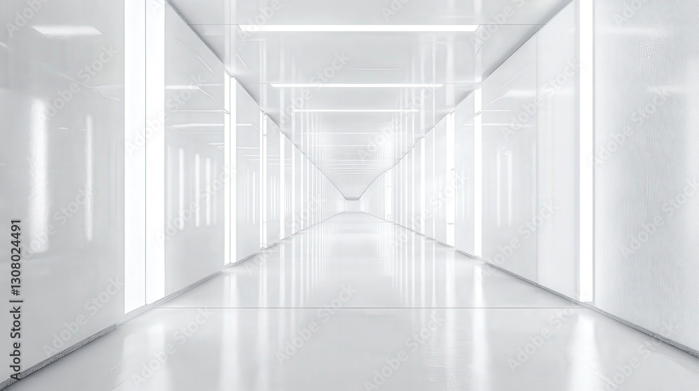 Poster luminous abstract technology shapes and modern light patterns