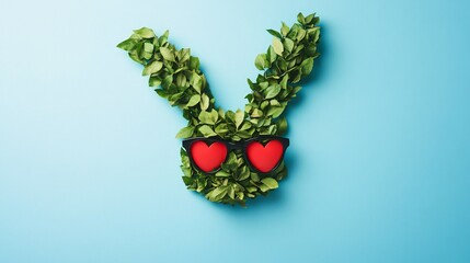 Minimal Easter Bunny Rabbit Face