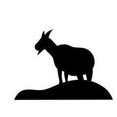 vector goat silhouettes
