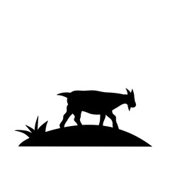 vector goat silhouettes
