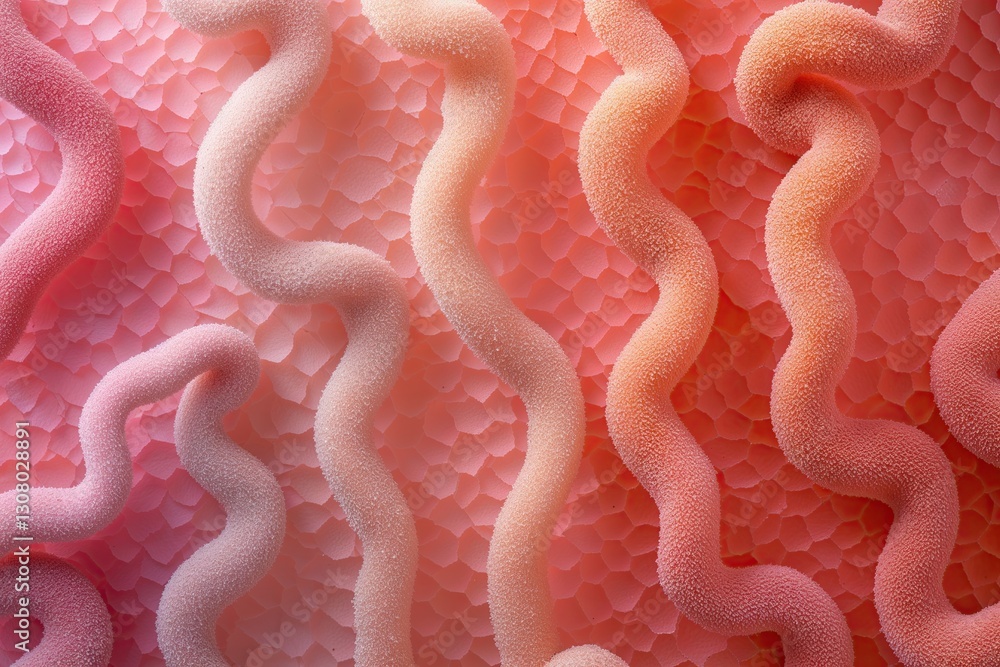 Poster unique salmon gradient patterned texture with vertical twist for artistic backdrops