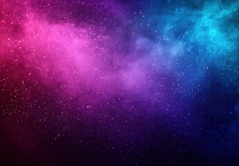 Fototapeta premium Vibrant Abstract Cosmic Background with Colorful Nebula and Glittering Stars in Shades of Pink, Purple, and Blue for Digital Art and Design Projects