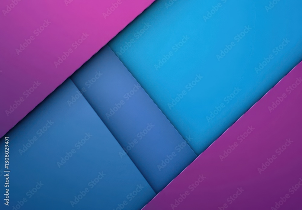 Poster vibrant abstract pattern with intersecting geometric shapes in blue and pink hues for modern design 