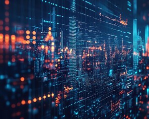 Obraz premium A quantitative trader backtesting algorithmic trading strategies using machine learning, Quantitative Investing, Datadriven and innovative