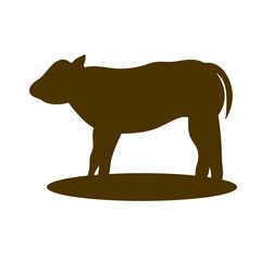 Cow collection vector silhouette
