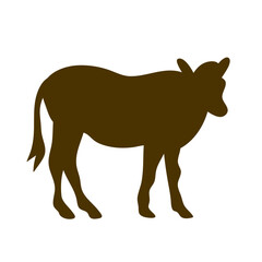 Cow collection vector silhouette
