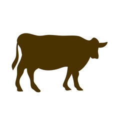 Cow collection vector silhouette
