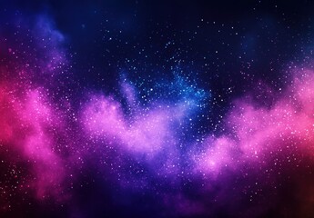 Obraz premium Vibrant Cosmic Nebula with Stars and Colorful Clouds in Deep Space for Background, Digital Artwork, and Visual Design Projects