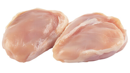raw chicken breast skinless, isolated, transparent, png, background, cutout