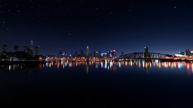 Stunning Melbourne skyline and Queens Bridge