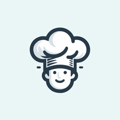 vector illustration of cooking hat and logo