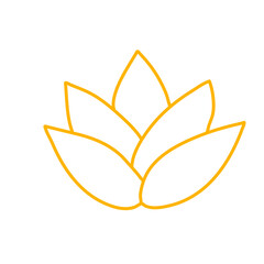 Vector water lily icon
