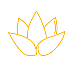 Vector water lily icon
