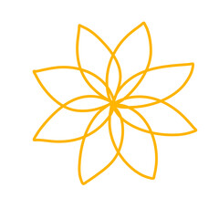 Vector water lily icon

