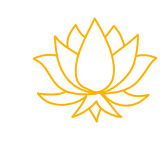 Vector water lily icon
