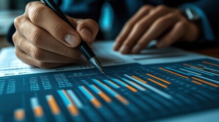 A value investor reading company financials to calculate margin of safety for stock investments, Value Investing, Analytical and patient