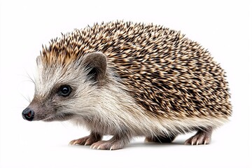 Obraz premium Cute European Hedgehog: Wildlife Photography of Nocturnal and Playful Hedgehog in Natural Habitat