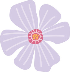 Simple illustration of spring flower