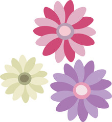 Simple illustration of flowers