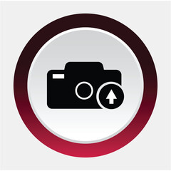 Upload Image Icon Isolated on White Background  High-Quality PNG Image