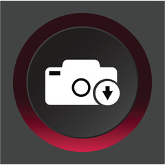 Download Image Icon Isolated on White Background - High-Quality PNG Image