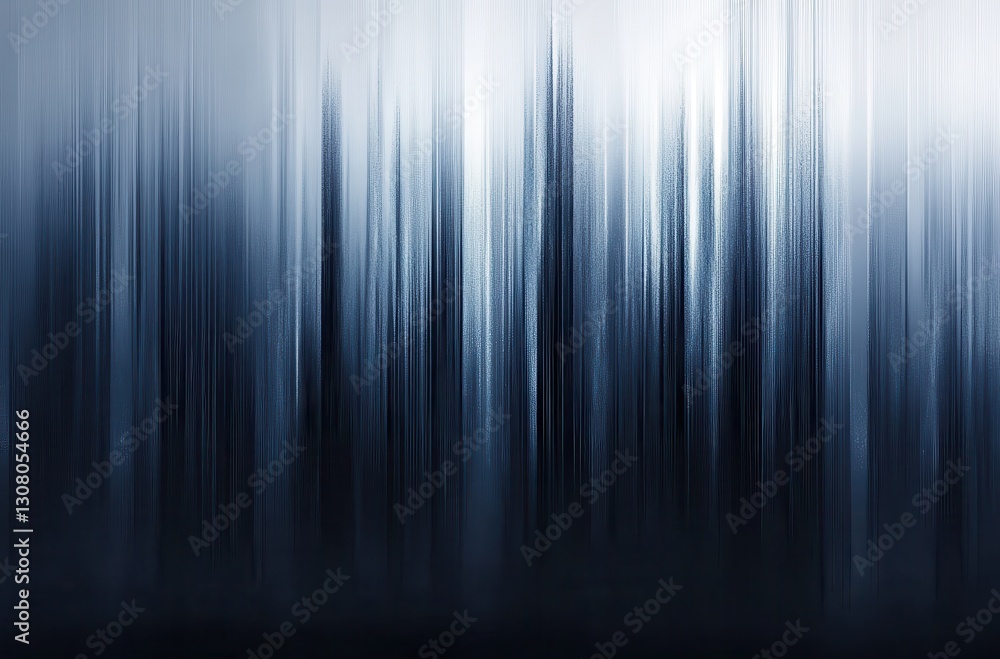 Poster abstract blue blurred background with vertical lines creating depth and texture, ideal for artistic,