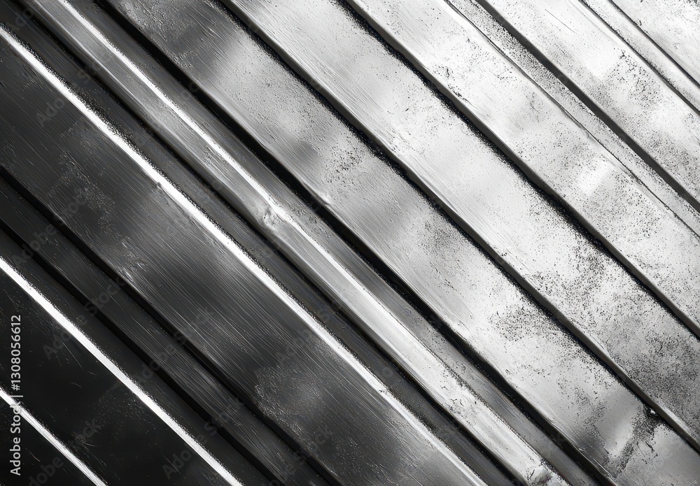Poster abstract close-up of angled metallic surface with textured finish highlighting shiny and matted area