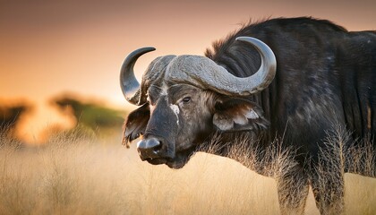 cape buffalo bull