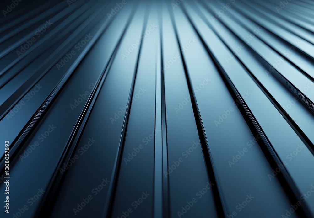 Poster abstract close-up of smooth metallic surface with sleek lines and gradient lighting creating a moder