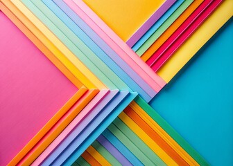 Obraz premium Colorful Abstract Line Art Background for Social Media - Minimalist Design