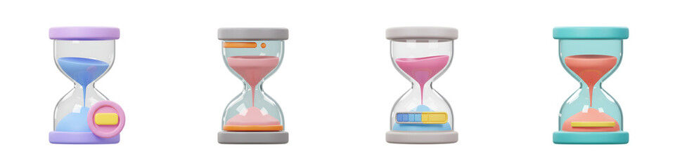 Hourglass with Progress Indicator – Classic Timepiece with a Visual Timer Bar