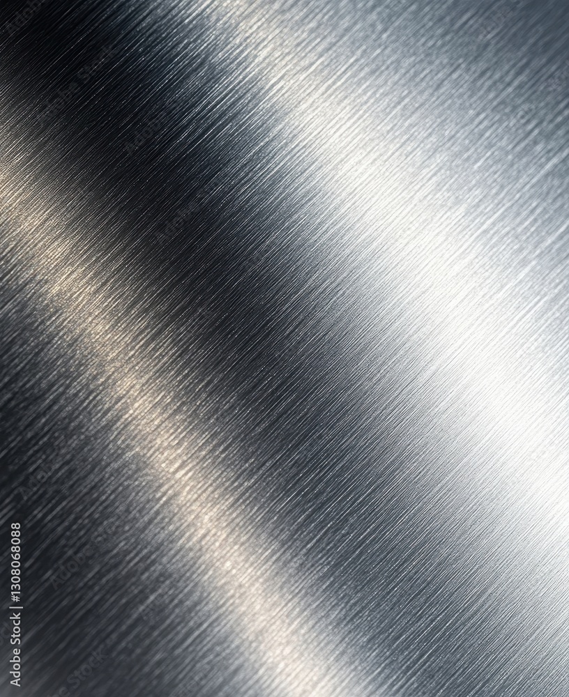 Aufkleber abstract metal texture with smooth brushed finish showcasing reflective surfaces and soft gradient l