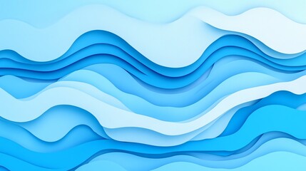 Abstract Blue Sky and Clouds Background
