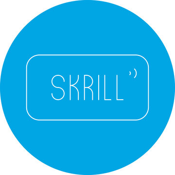 Skrill icon single vector illustration