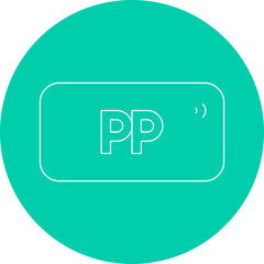 Postepay icon single vector illustration