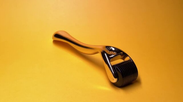 Derma roller for medical micro needling therapy. Tool also known as: Dermaroller, mesoroller, meso-roller, mesopen.