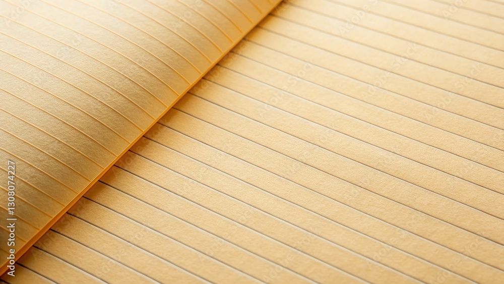Poster cream colored lined paper journal page with copy space - blank notebook texture background