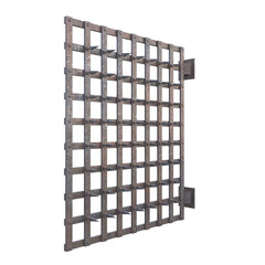 Old Dungeon Trap Door, 3d illustration isolated on white background