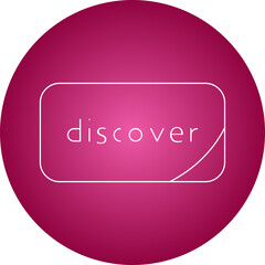 Discover icon single vector illustration