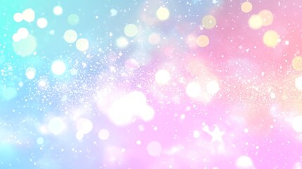Obraz premium Pastel bokeh lights, dreamy background, fantasy, design