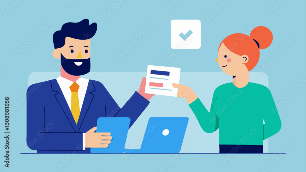 Poster personal branding materials an image showing a consultant presenting customized branding materials l