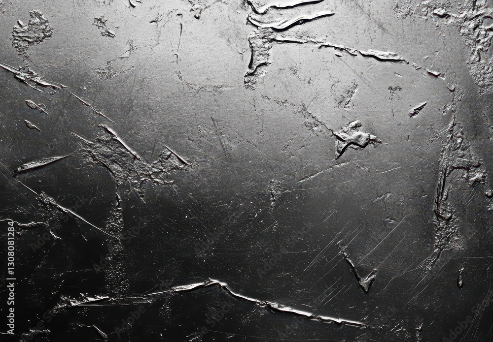Aufkleber abstract textured background with dark black surface and subtle scratches, perfect for art and desig