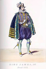 Kiing James 1612 -Male theater costume