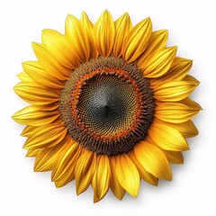 Vibrant Sunflower Blooming in Nature's Garden - Yellow Flower with Organic Beauty and Decorative Appeal
