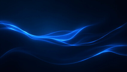 Abstract dark background. Silk satin fabric. Navy blue color. Elegant background with space for design. Soft wavy folds. Christmas, birthday, anniversary, award