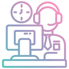Fototapeta premium Working Hours Icon