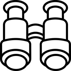 Binoculars line icon