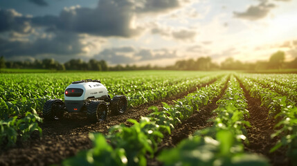 Robotic agricultural automation in cultivated field setting