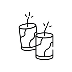 Firecrackers Vector icon