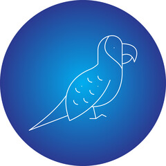 Parrot icon single vector illustration